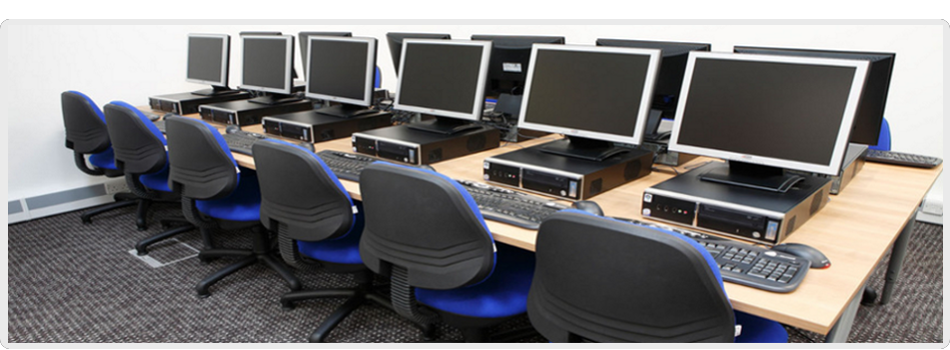 row of computers